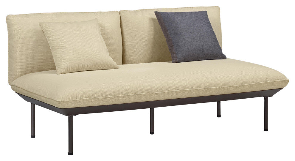 Katti  Outdoor Loveseat, Beige