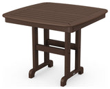 Polywood Nautical 37" Dining Table, Mahogany
