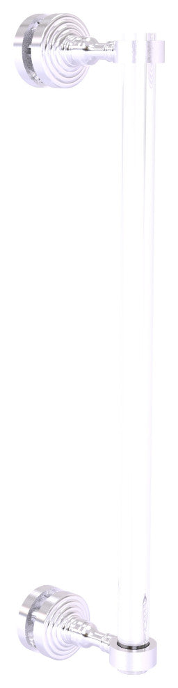 Pacific Grove 18" Single Side Shower Door Pull, Satin Chrome