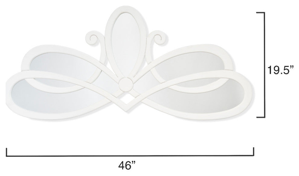 Scroll Mirror, White