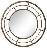 Metal Frame 28" Wall Mirror, Gold