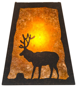 8 Wide Lone Stag Wall Sconce