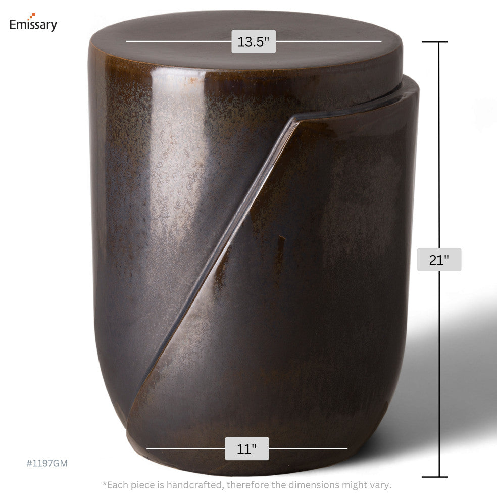 Accel Stool, Gunmetal 14x18