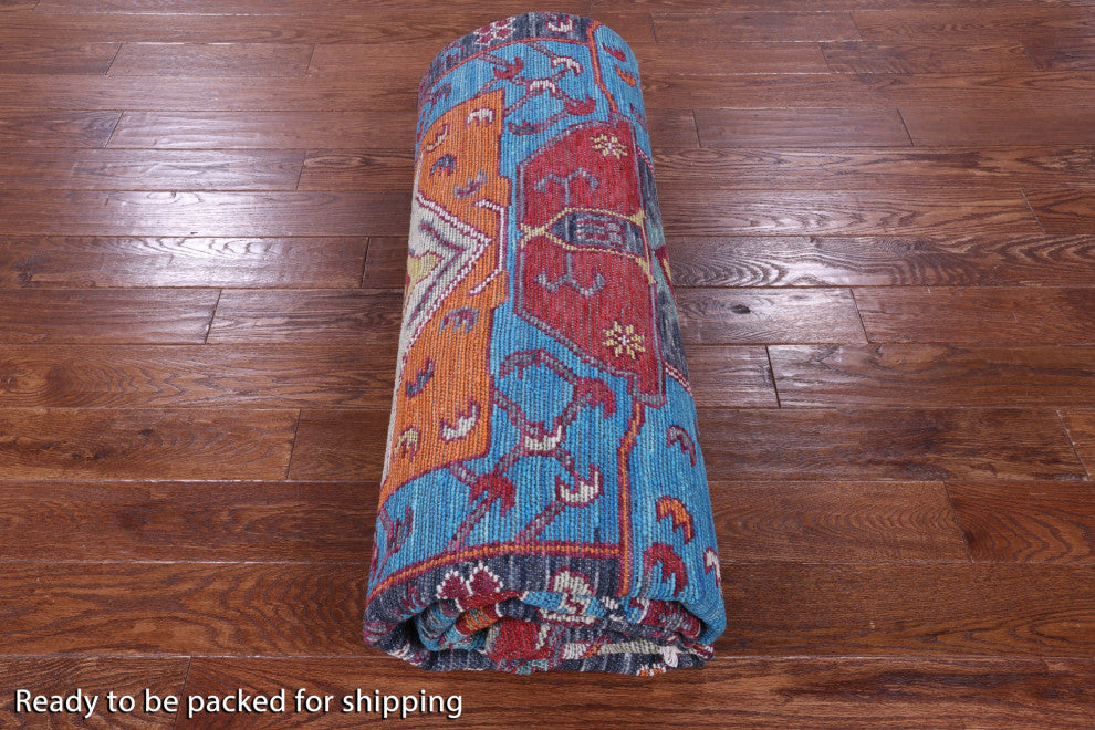 10' Square Turkish Oushak Handmade Rug - Q15587