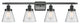 INNOVATIONS LIGHTING 916-4W-BK-G64-LED Small Cone 3 Light Bath Vanity Light