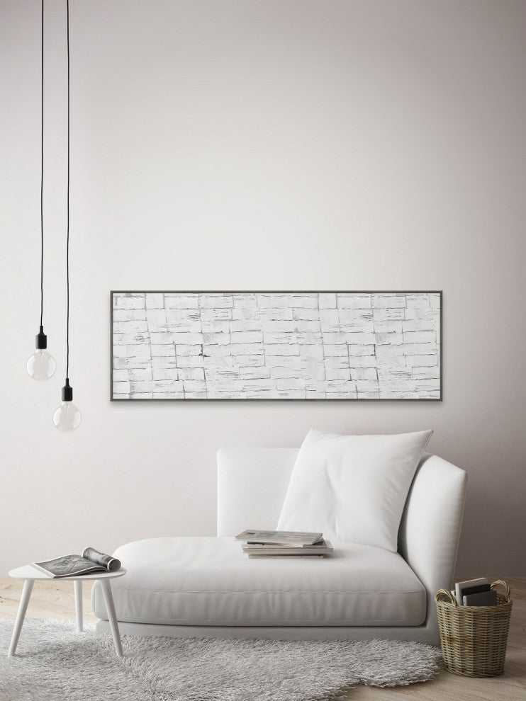 "Fair Division" Floater Framed Painting Print on Canvas, 45x15