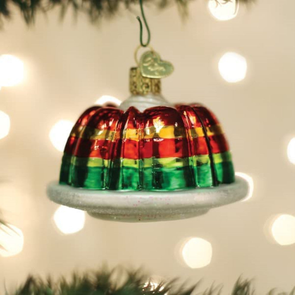 Old World Christmas (32508) Glass Blown Christmas Ornament, Festive Gelatin Mold
