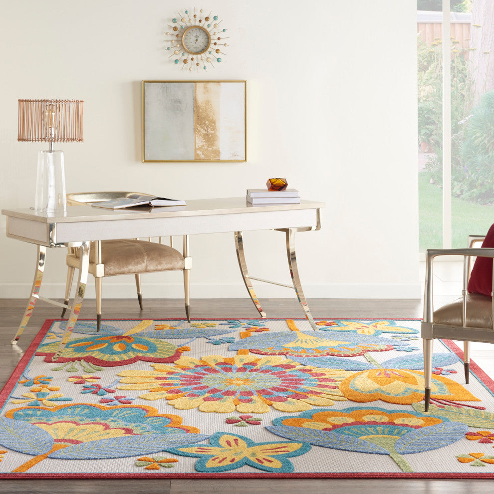 Nourison Aloha 12' x 15' Multicolor Contemporary Area Rug