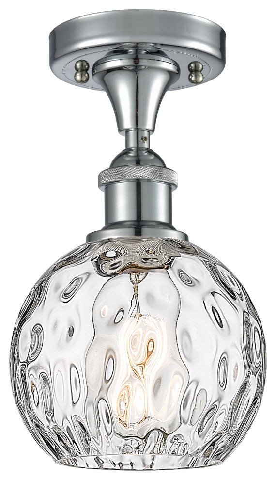 Innovations 516-1C-PC-G1215-6 1-Light Semi-Flush Mount, Polished Chrome