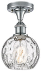 Innovations 516-1C-PC-G1215-6 1-Light Semi-Flush Mount, Polished Chrome