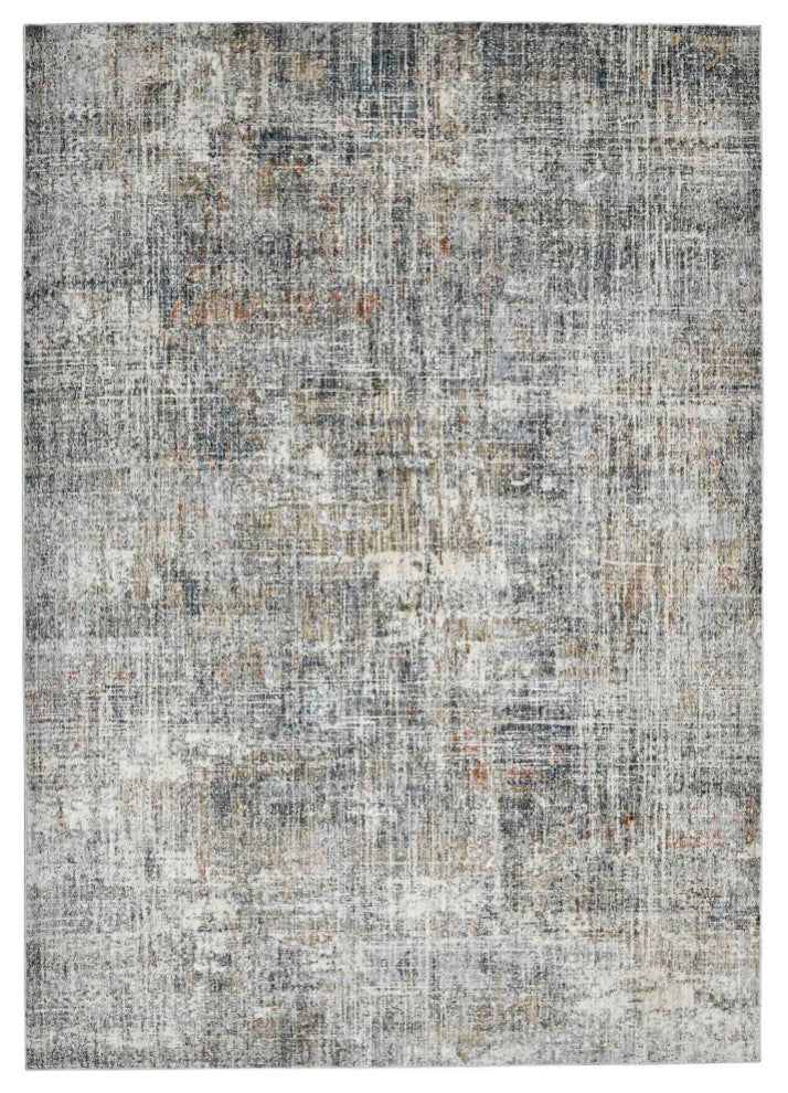 Vermont Erysse Area Rug, Gray, 5'3" x 7'6", Abstract
