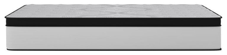 Capri Extra Firm 12 Inch CertiPUR-US Certified Hybrid Pocket Mattress, White, King