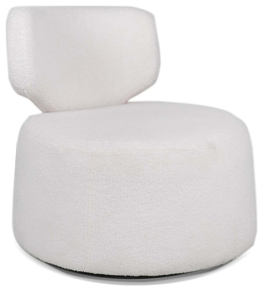 Faux Leather/Fabric Side Chair with Metal Base, White, 29'' X 29''