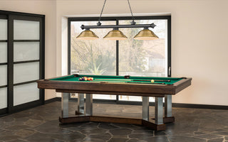 Zlite 2306-3BP-SRB 3-Light Billiard, Rubbed Brass