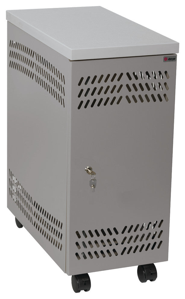Large Mobile CPU Locker, Gray Mist