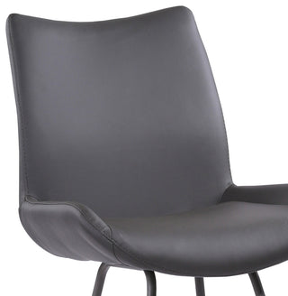 Coronado Contemporary 26" Counter Height Gray Faux Leather Barstool