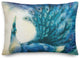 Watercolor Peacock 4 14x20 Spun Poly Pillow