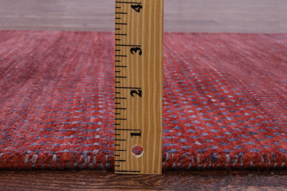 Runner Savannah Grass Hand-Knotted Wool and Silk Rug 2' 5" X 10' 1" Q11950