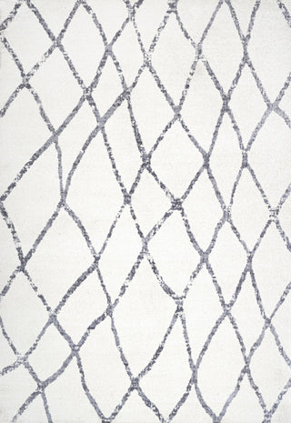 Illi Moroccan Diamond Trellis Ivory/Gray 3'x5' Area Rug