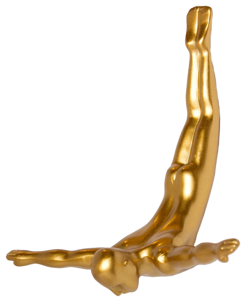 Wall Diver Wall Art, Gold