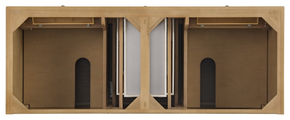 Lorelai 60" Double Vanity, Light Natural Oak