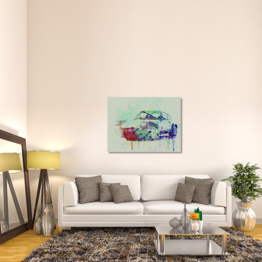 "Porsche 911 Watercolor 2" Fine Art Print