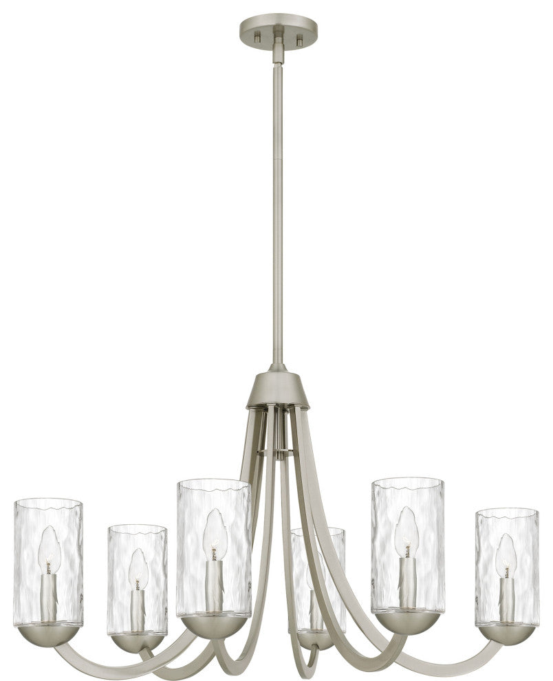 Quoizel ALD5032 Allard 6 Light 32"W Taper Candle Style Chandelier - Brushed