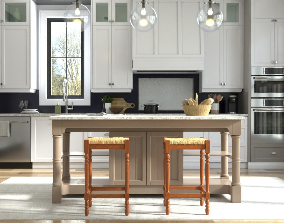 Thomasville Rta 29" Bar Stool, Walnut