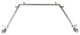 Giles 13/16" Bay Window Curtain Rod, Satin Nickel