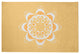 Ikat Mandala Chenille Rug, Sunshine Yellow, 2'x3'