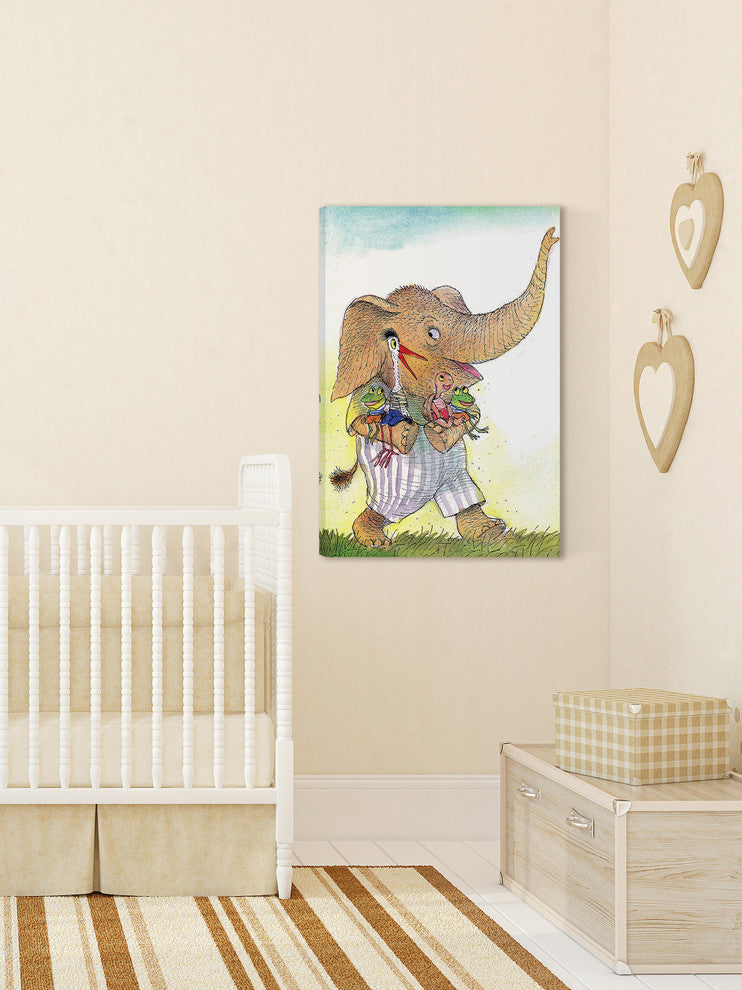 "Animals" Painting Print on Canvas by Curtis