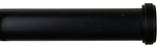 1" Bouchon Adjustable Curtain Rod, 28"-48", Black
