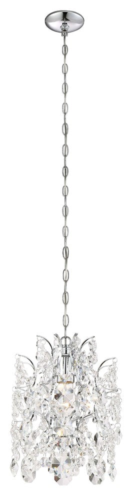 Minka Lavery Isabella's Crown 1 Light Pendant, Chrome