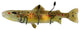 30W Metro Fusion Brown Trout Glass Wall Sconce