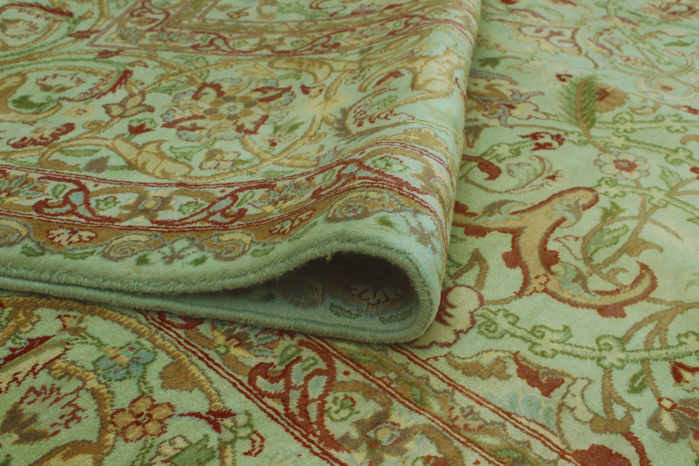 Pak-Persian Chapman Light Green/Rust Rug, 9'0x12'2