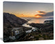 Ezaro Panorama Galicia Spain, Landscape Canvas Art Print, 20"x12"