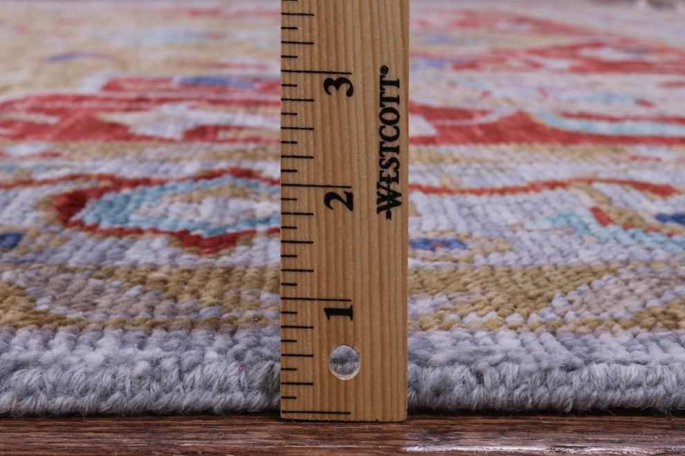 Persian Heriz Serapi Hand Knotted Wool Rug 9' 1" X 11' 11" - Q13052
