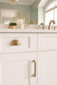 Amerock Traditional 3" 76 mm Center-to-Center Cabinet Cup Pull, Golden Champagne