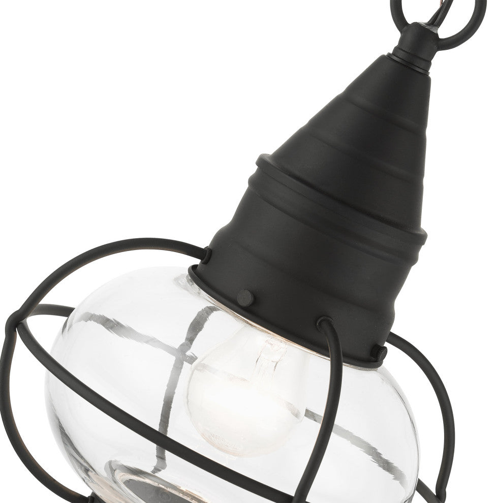 Black Nautical, Farmhouse, Bohemian, Colonial, Outdoor Pendant Lantern