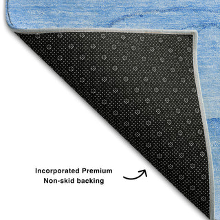 Premium Machine Washable Mayfield AMF507 Blue 2'6" x 3'10" Rug