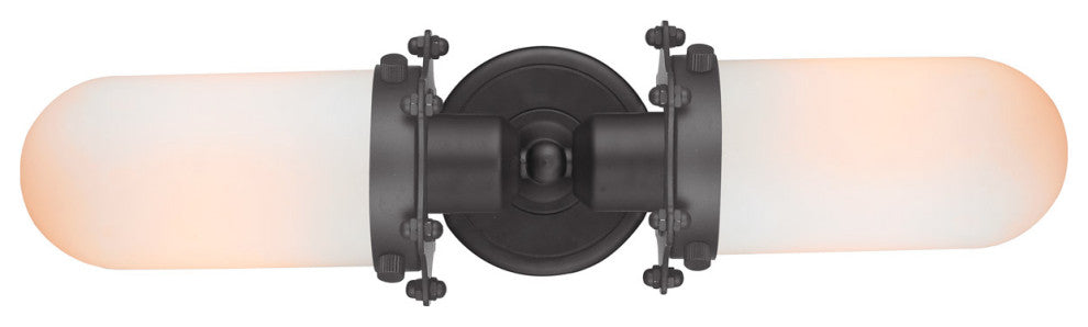 Innovations 900-2W-BK-CE231-BK-W-LED 2 Light Bath Vanity Light, Matte Black