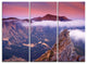 "Ocean Pier on Sunset" Metal Wall Art, 3 Panels, 36"x28"