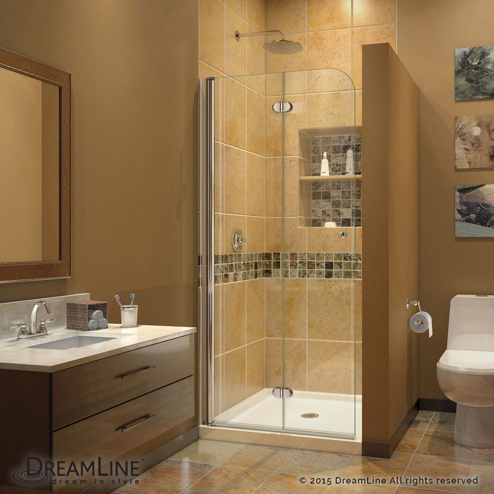 Dreamline Aqua Fold Shower Door With 36"x36" Shower Base