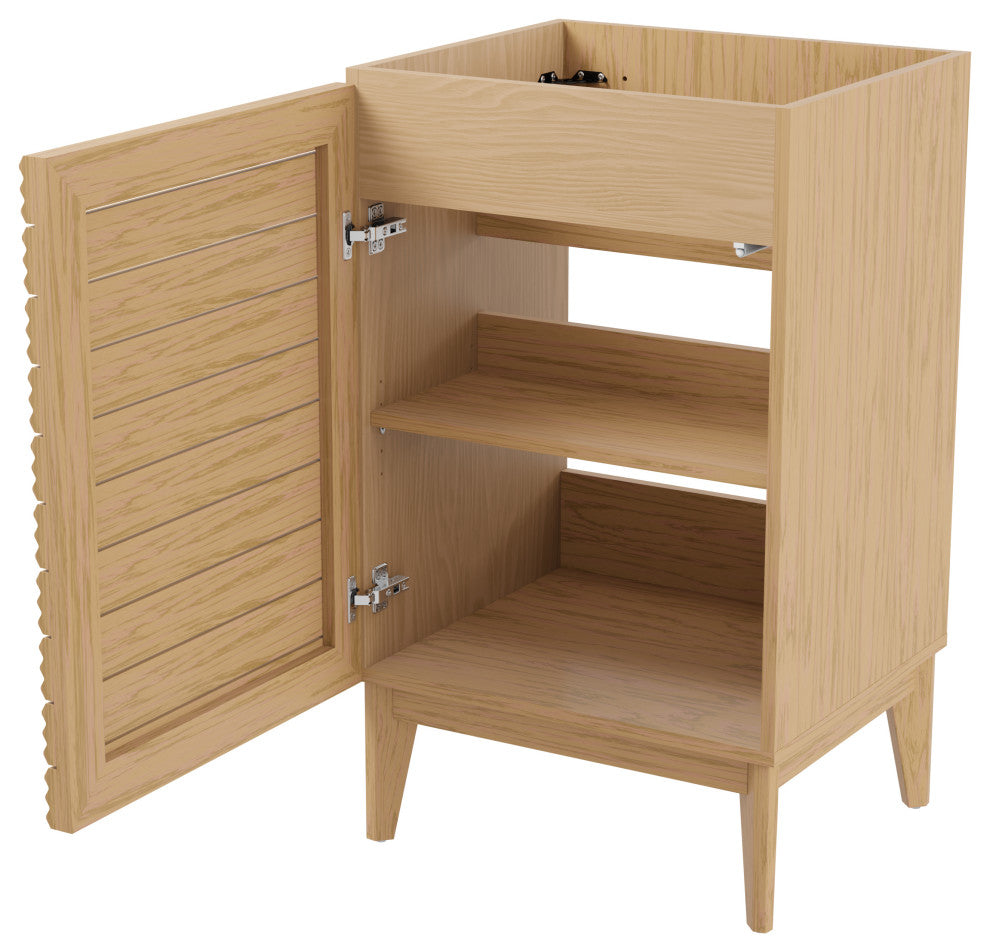 20" Modern Farmhouse 2-Shelf Bath Vanity Cabinet Only (Sink Basin not Included)