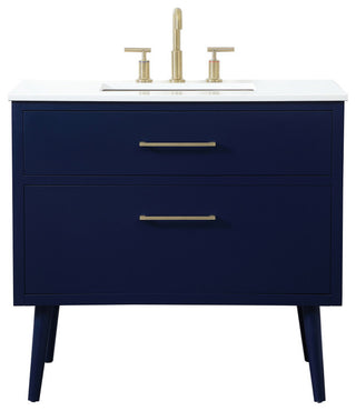 Home Living 36" Bathroom Vanity, Blue