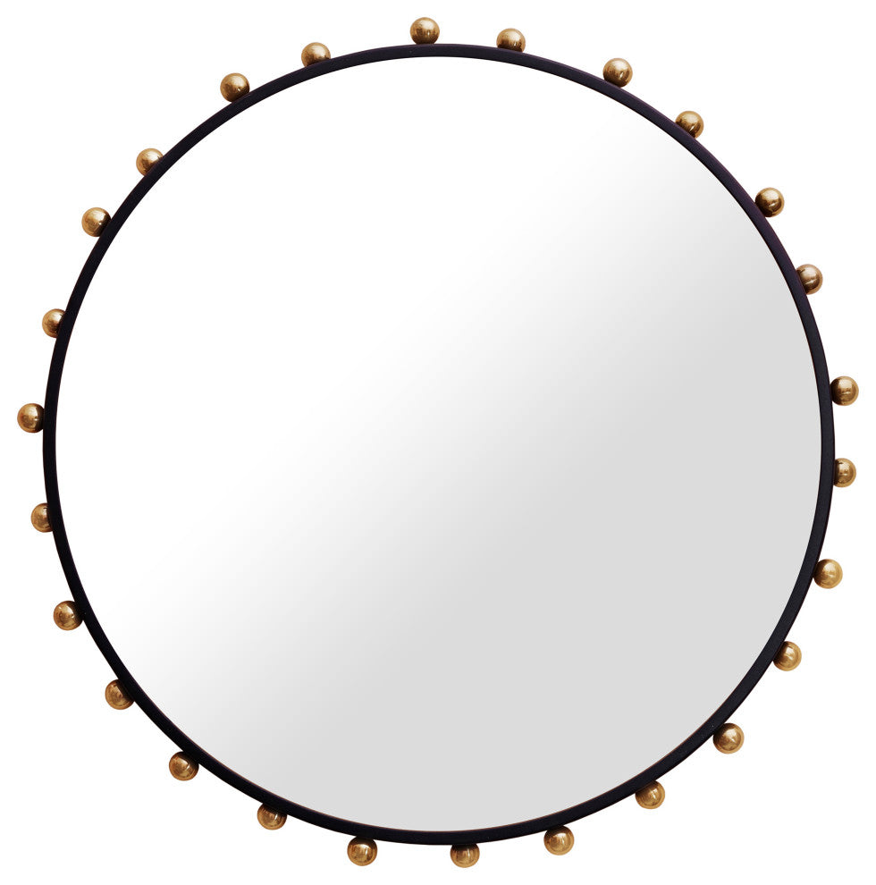 Raven Black and Gold Mirror