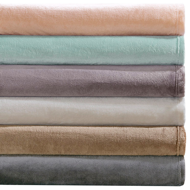 Madison Park Microlight Blanket, Blush