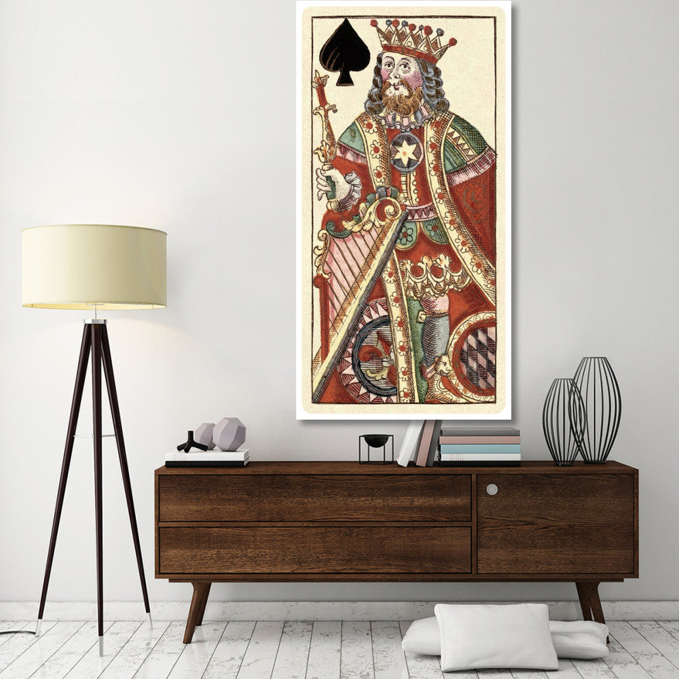 "King of Spades (Bauern Hochzeit Deck)" Paper Art, 38"x74"
