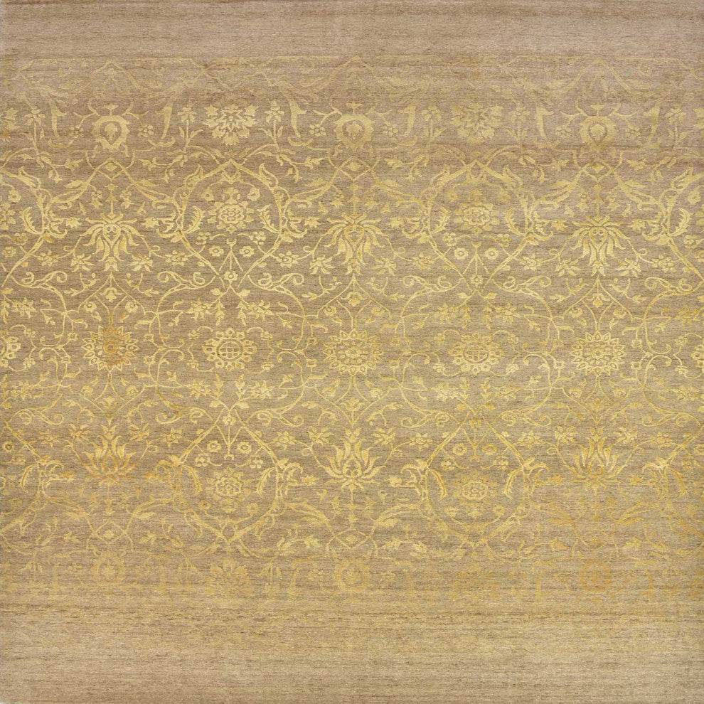 Ahgly Company Indoor Square Mid-Century Modern Area Rugs, 7' Square
