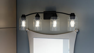 Quoizel ACA8627 Acacia 4 Light 28"W Vanity Light - Brushed Nickel